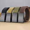 New toothless iron sheet automatic buckle nylon belt for men's outdoor leisure, breathable canvas belt, versatile pants belt