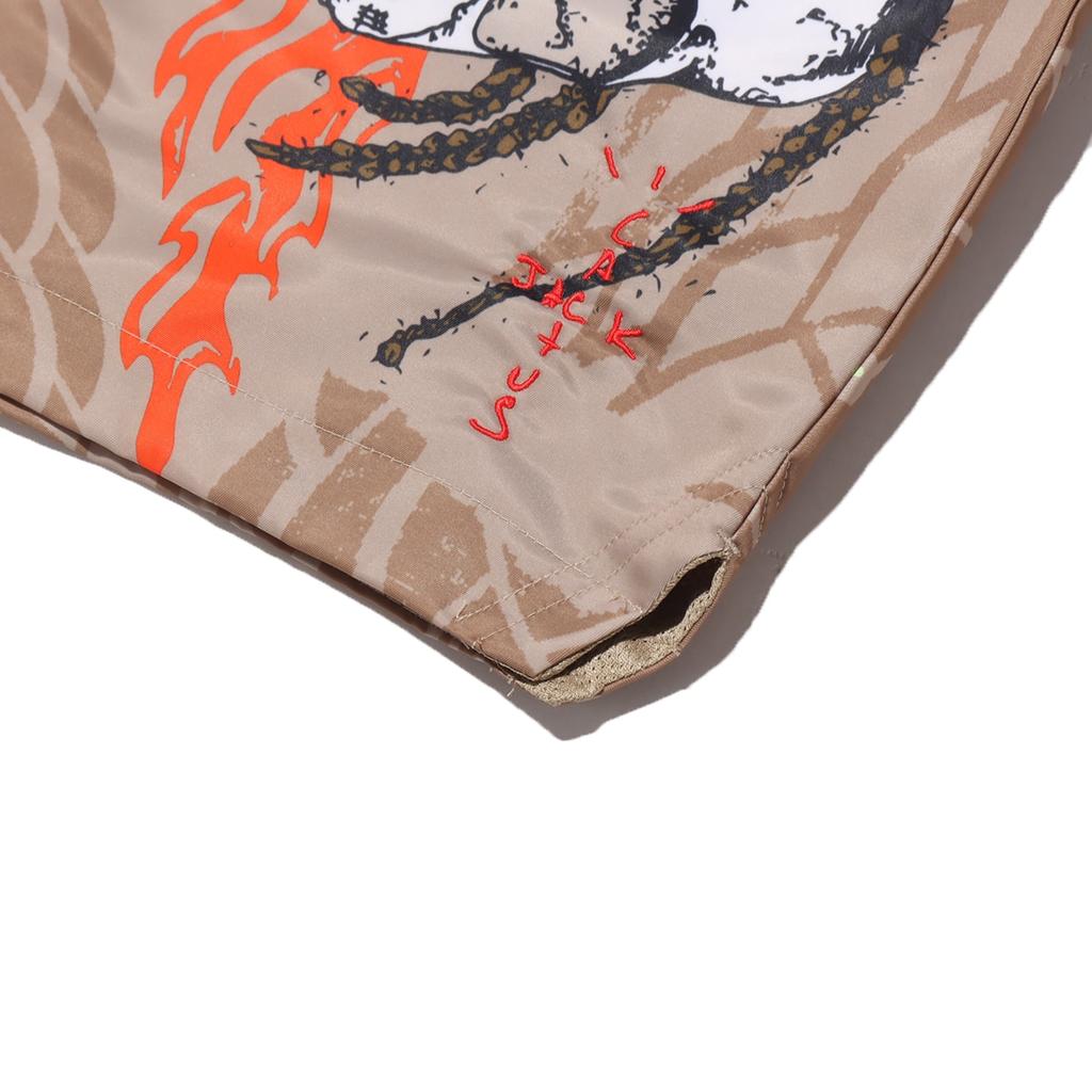 Air Jordan Skull Print Casual Shorts Men Bottoms Khaki CZ0167-247