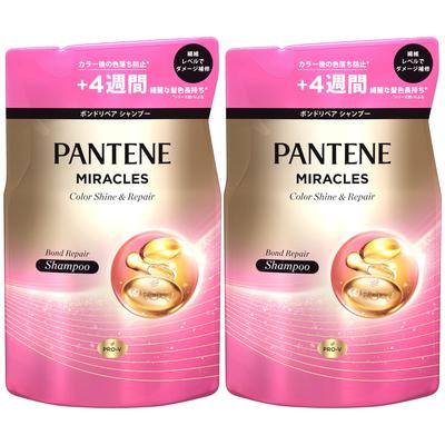 Pantene Miracles Color Shine & Repair Shampoo Refill Set 350g X 2 Color Fade Care