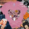 Women's Halloween Costumes Boo Pumpkin Love T-Shirt Men Women T Shirt Cosplay Clothes Streetwear Tee Shirt Plus Size Tops