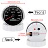 110mm GPS Speedometer 160MPH 0~8000rpm Tachometer Meter 7 Color 52mm Fuel Level Water Temp Oil Press Volt Sensor Kit 6 Gauge Set