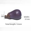 Purple sand eggplant tea pet handmade bionic plant vegetable melon fruit purple gas Donglai tea set ornament sculpture