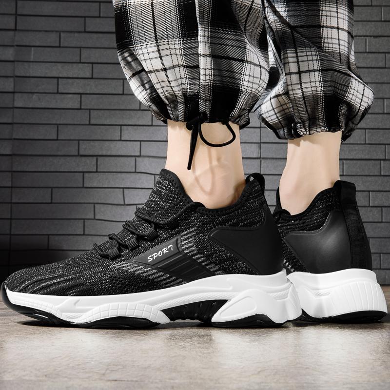 2025 Summer Mesh Elevator Shoes Men Casual Sneakers Breathable Sports Hidden 6cm 8cm Height Increasing Shoes Male Taller Lifting