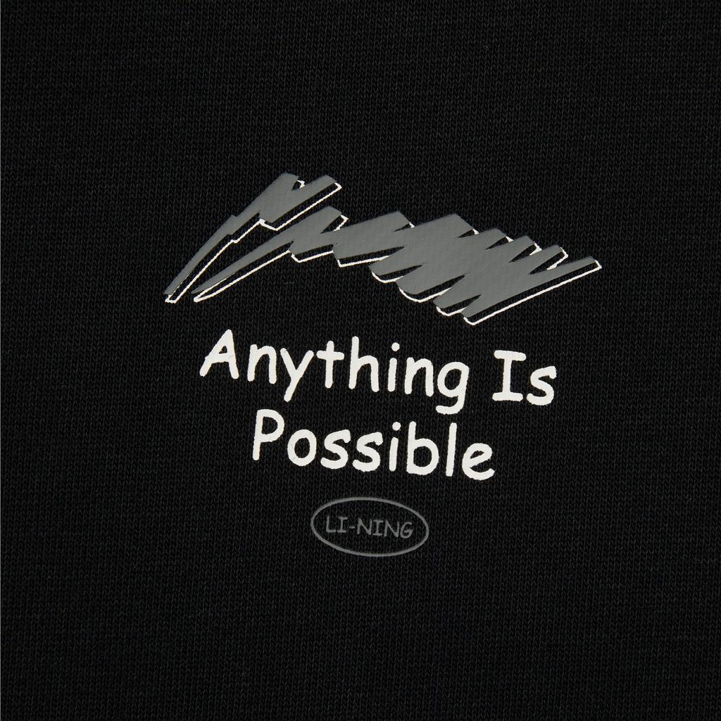 Li Ning Sports Lifestyle Series Letter Hooded Comfortable American Vintage Minimalist Breathable Versatile Casual Sweatshirt Men sweatshirt AWDUA39-1