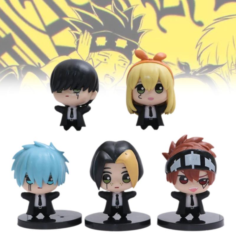 5pcs Magic Mashle And Muscles Action Figure Decor Doll Anime Toy Collectible