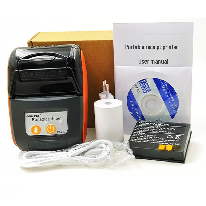 Jingpu 58mm Wireless Bluetooth Thermal Printer for Takeaway & Barcode Receipts