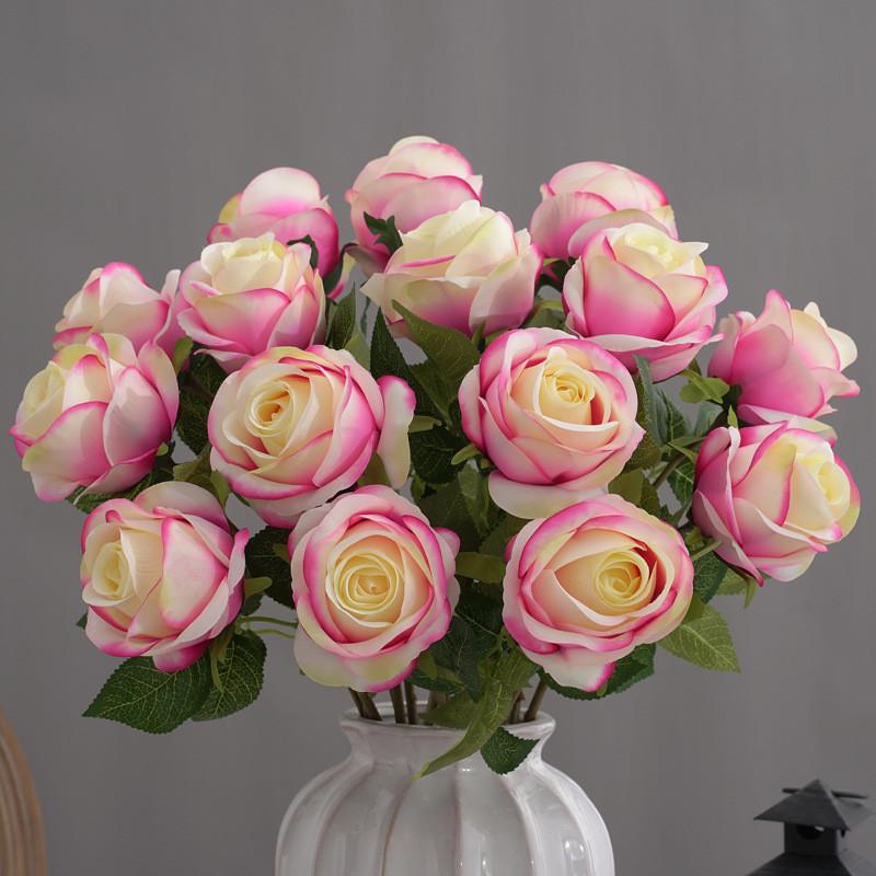 Rosa Artificial Anna Bouquet For Wedding Centerpieces And Event Decoration
