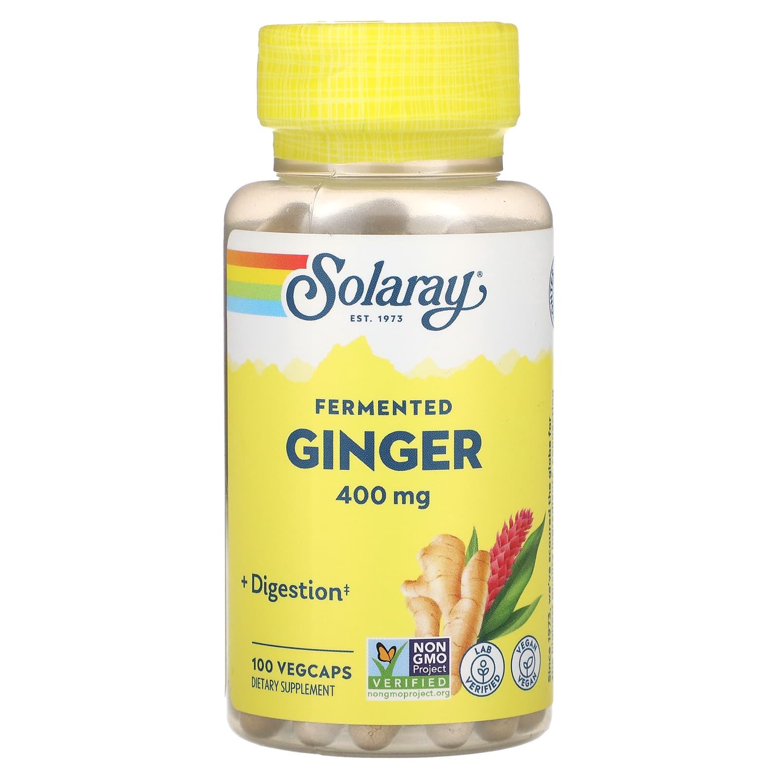 

Organic Fermented Ginger, 400 Mg, 100 Veggie Caps