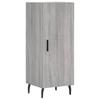 Highboard In Grey Sonoma 34.5 X 34 X 180 Cm Engineered Wood