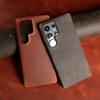 Wireless Charging Calfskin Cowhide Leather Case for Samsung Galaxy S26 Ultra S25 S24 Plus S22 S23FE Note20 Soft Shell Full Cover