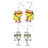 Unique Duck Dangle Earrings Fashionable Alloy Jewelry Duck Ear Pendants Perfect for Birthday and Theme Parties