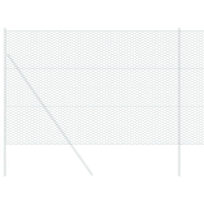 VidaXL Clôture Hexagonale Verte 1.5x50 m Acier 42005436