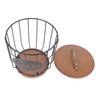 Rustic Coffee Filter Holder with Lid Coffee Filter Storage Container Coffee Pod Holder for Counter