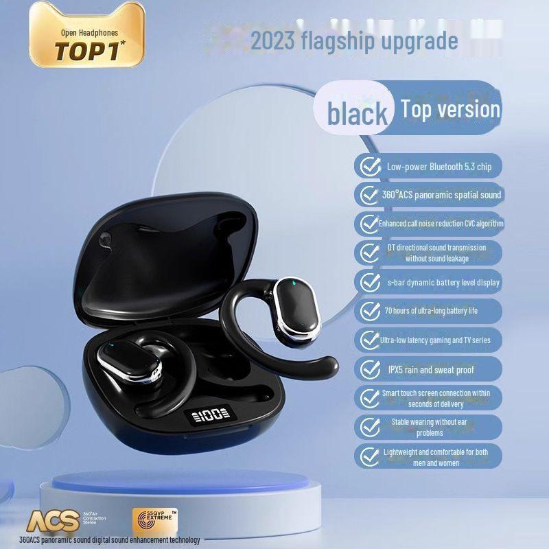 X93 Bluetooth 5.3 Ear-Hook: New Model, High-Quality Sound, Comfortable Fit, Digital Display, Long Battery Life