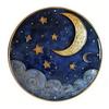 Retro Round Metal Tin Signs Sun And Moon Face Decor Pattern Nostalgic Iron Painting Novelty For Cafe Bar Man Cave Wall Decor
