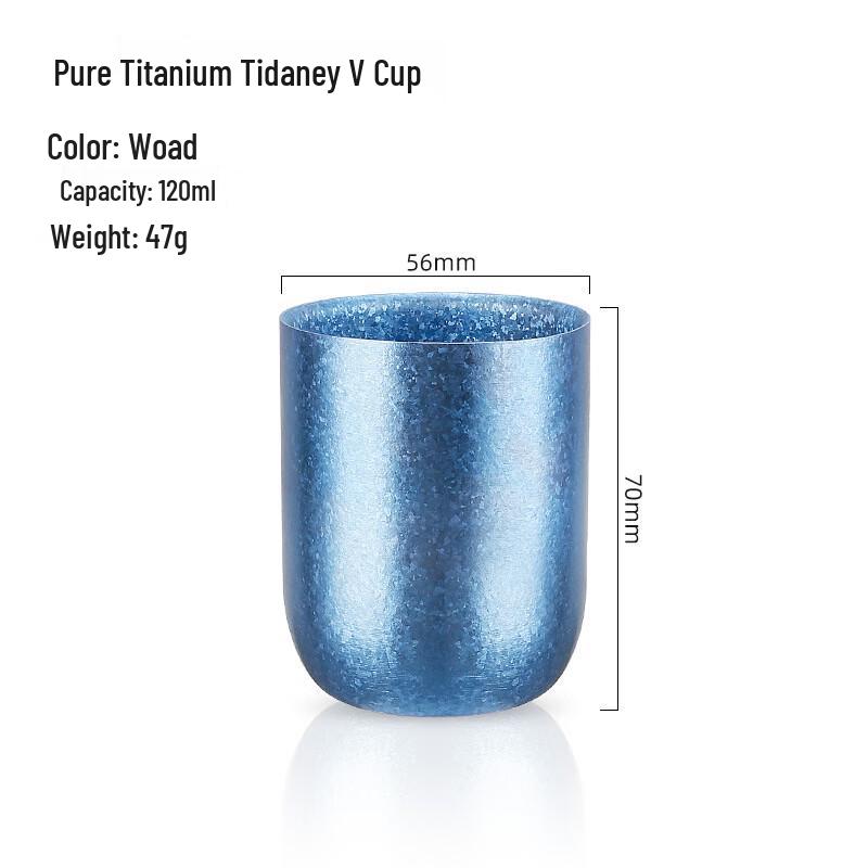 MINGHUI Double-Layer Pure Titanium Outdoor Mug