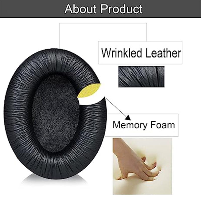 Ersatz-Ohrenschützer, kompatibel mit Sennheiser HD201/HD180/HD201S/HD206/HD449 Kopfhörer-Ohrpolster, Ersatzteile für Kopfhörer-Ohrpolster