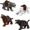 Medieval Soldier Figures Building Block War Horse Jungle Adventure Beast War Wolf Military Waffen Helmet  Armor Sets Blocks Toys