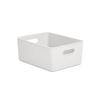 Storage Basket - Baobab - Pergamon White - 15l - 29x38x16 Cm - Resin Plastic
