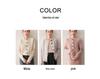 2025 Autumn/Winter Thick Diamond Cable Knit Cashmere Loose Round Neck Long Sleeve Cardigan for Women