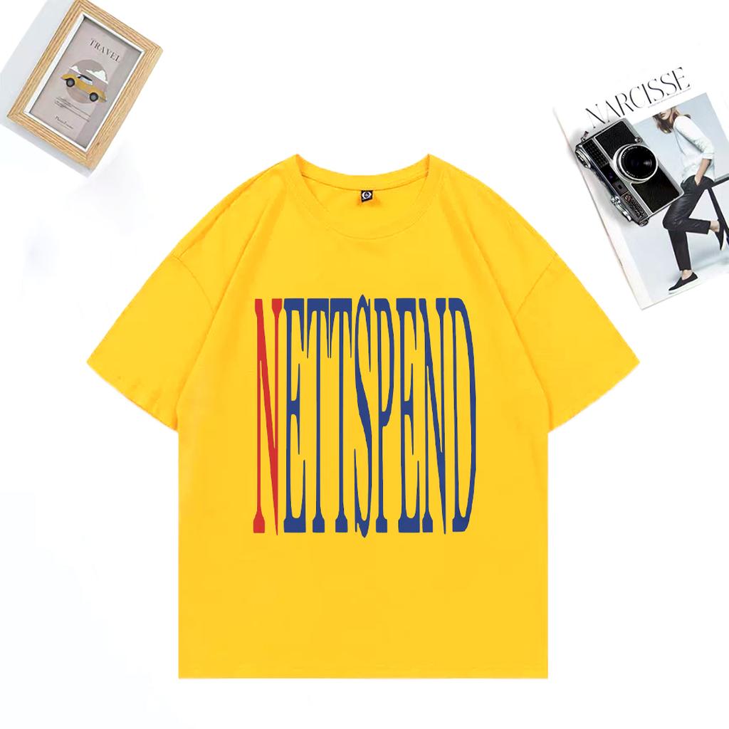 NETTSPEND TOUR Abbigliamento NUOVO Unisex Hip Hop streetwear T-shirt vintage oversize 100% cotone manica corta Moda Unisex T-shirt