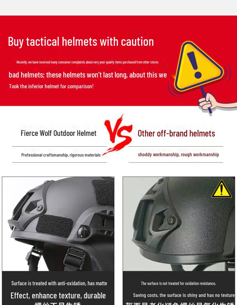 MICH2000 Tactical Action Helmet for Outdoor Roller Skating & CS Sports