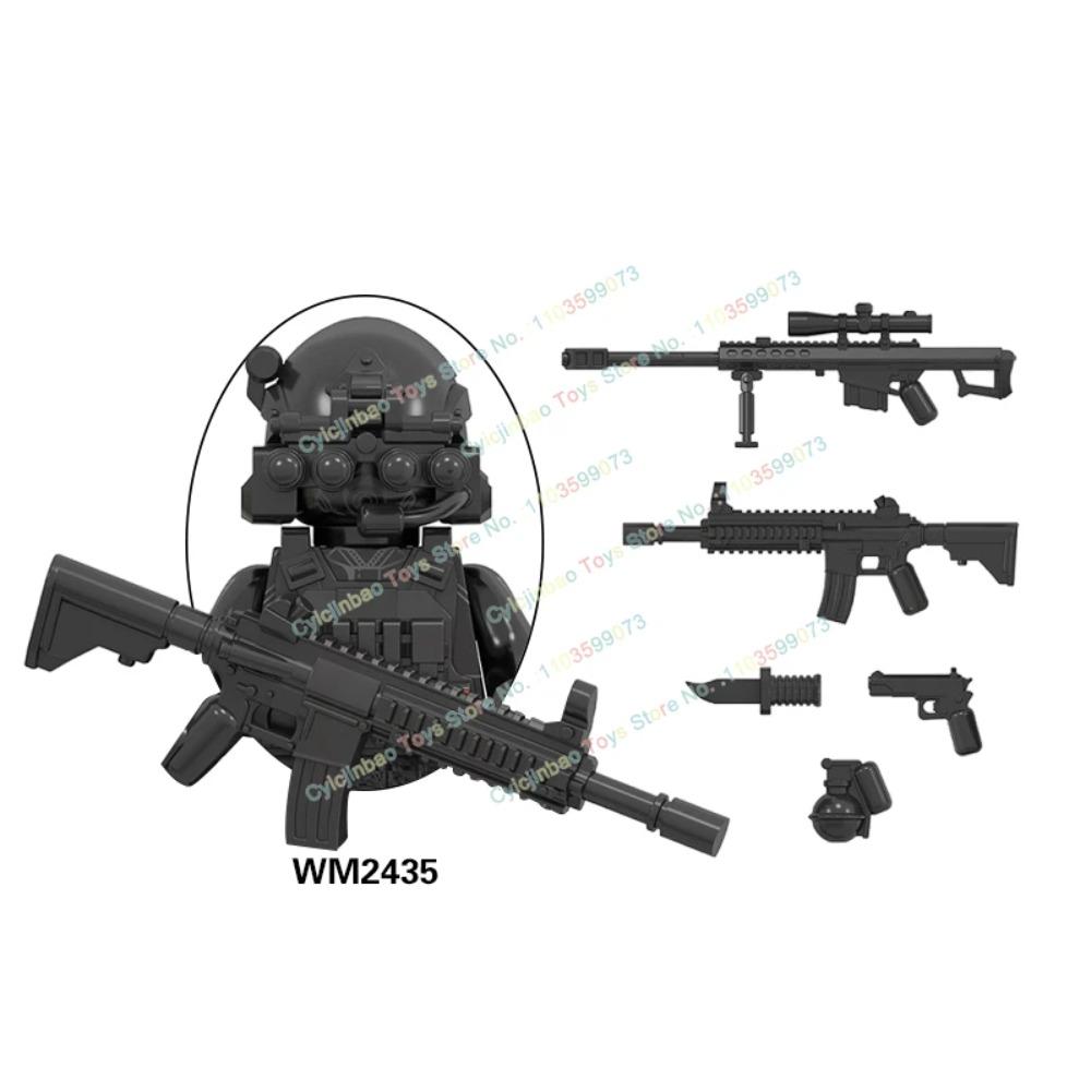 Figurine de acțiune cu mini cărămizi Forțele Speciale Navy Seals Soldați Moderni KSK SSO Blocuri de Construcție Jucării pentru Copii WM6147