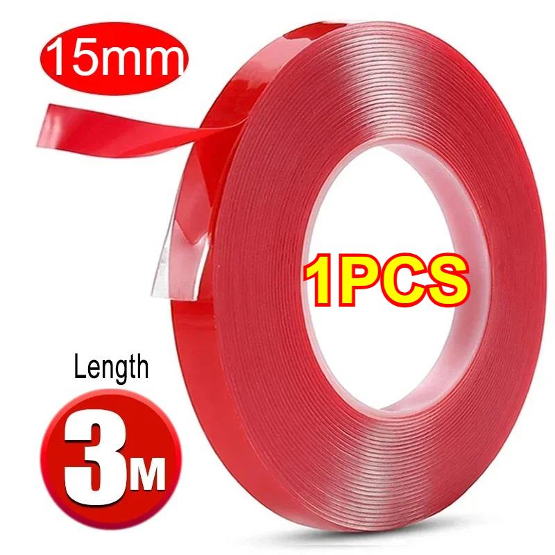 Car Strong Double Sided Adhesive Stickers Tape Nano Transparent Reusable Waterproof Auto Tape Clean Tools Car Protect Sticker