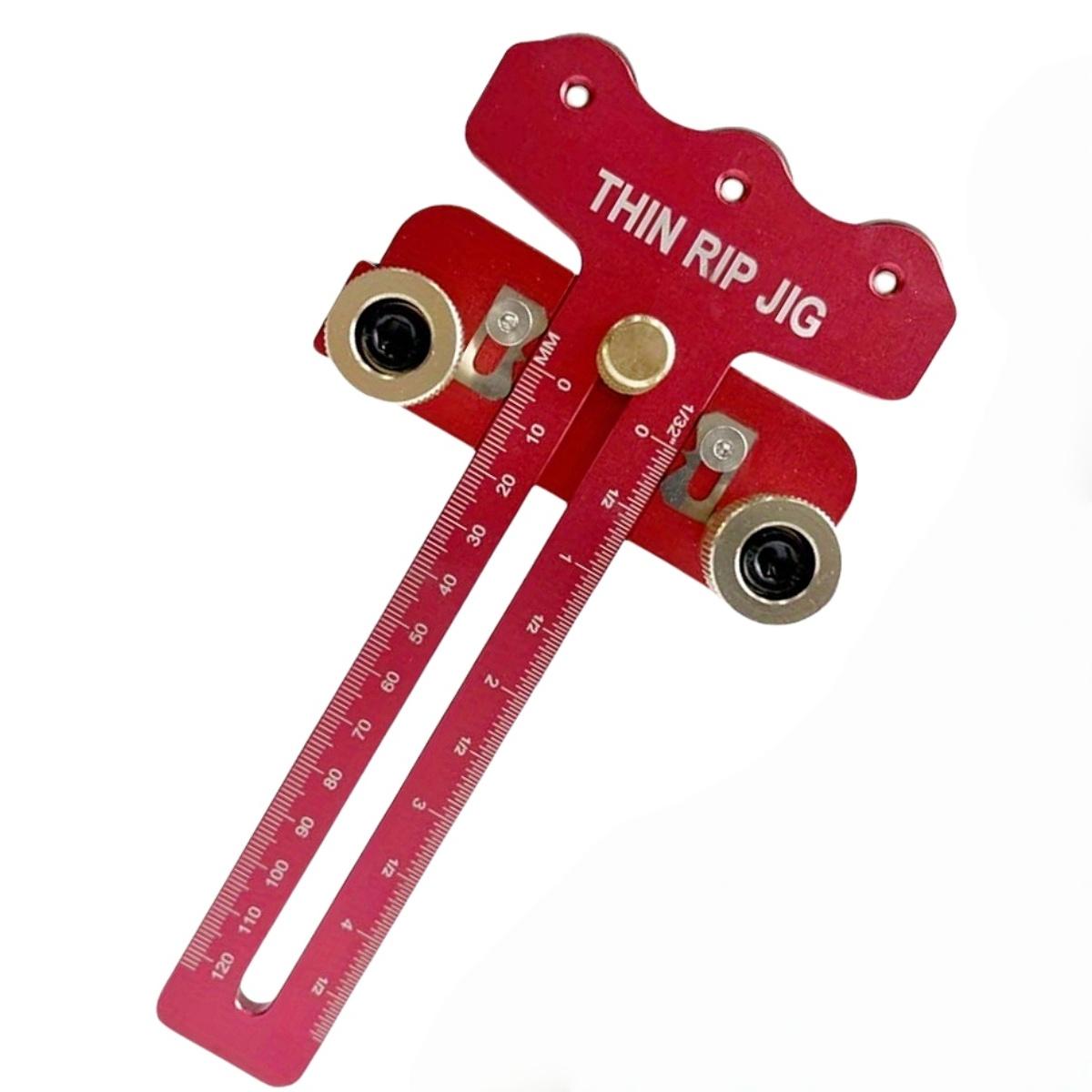 

Multi-Slot Thin Rip Jig Fast Precision Repetitive Cutting Woodwork Accessories for Table Saws Band Saws Making Narrow Thin Strip