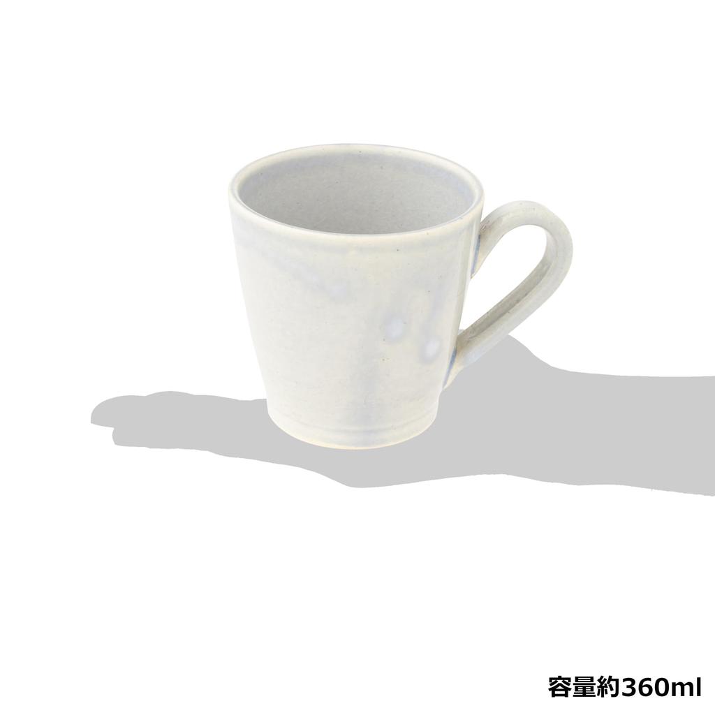 Marui Seito Shigaraki Ware Hechimon Mug, Large, 360ml Capacity, Ray Blue, MR-3-4453