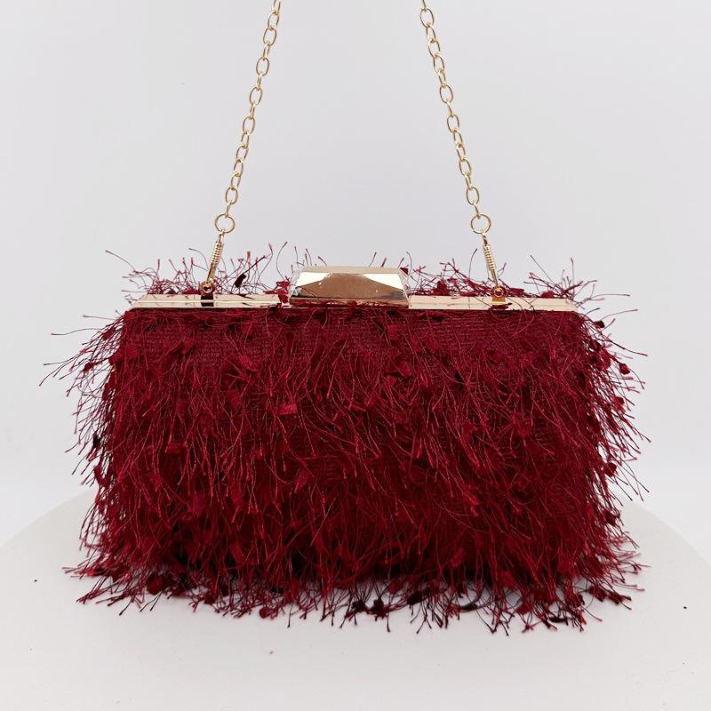

Korean style wedding clutch purse handbags with tassel new fashion crossbody shoulder sling bag women trendy designer purse