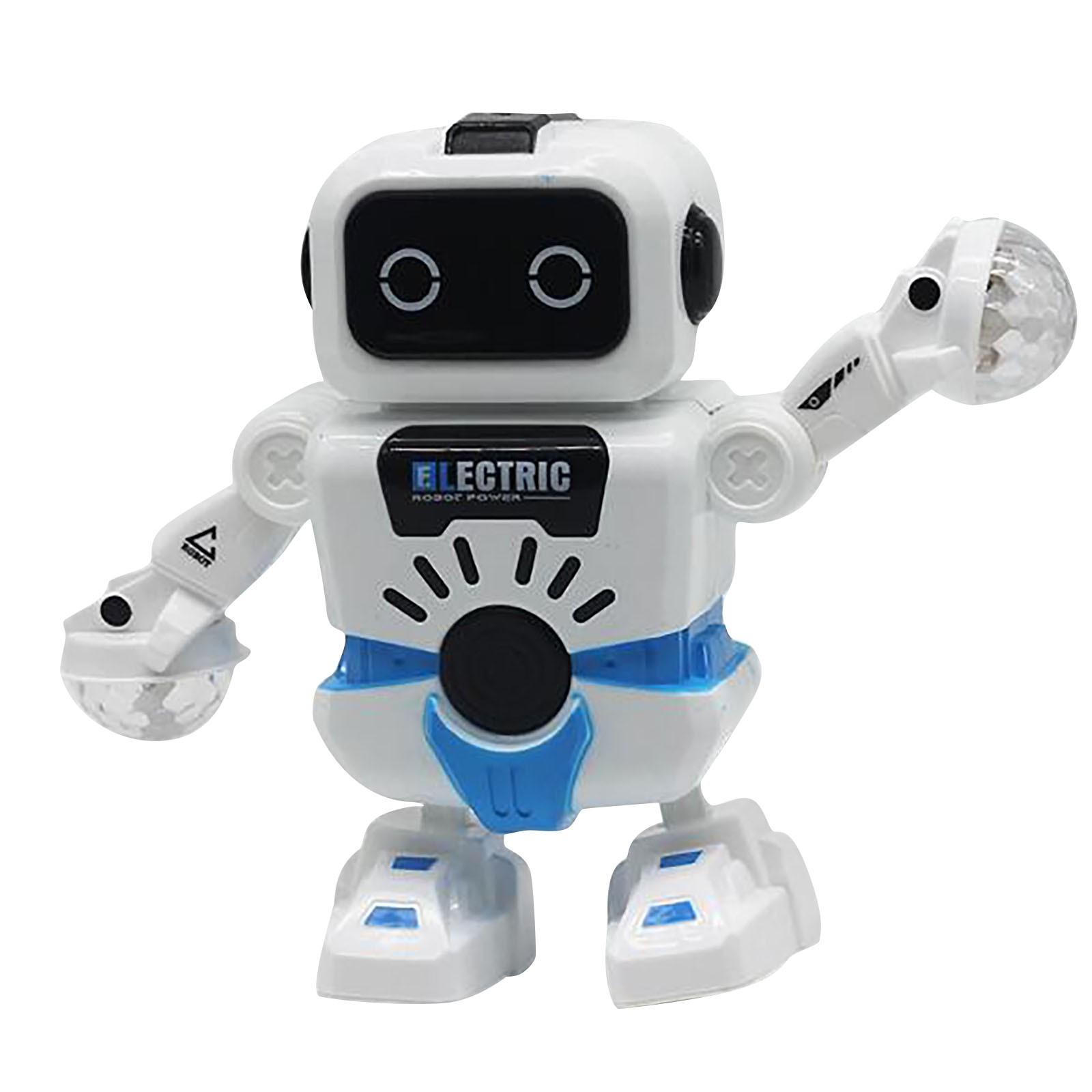 

(H0826)Детские игрушки Танцевальный электрический робот Музыкальная вспышка Электрический танцующий робот белый