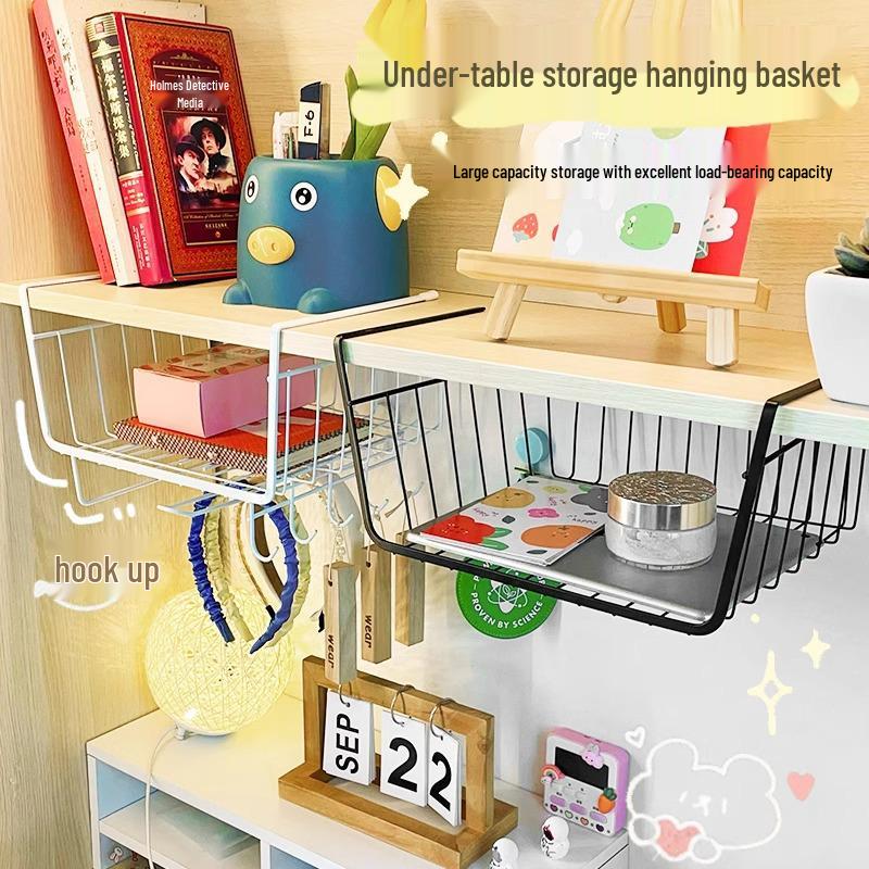 Küchenhängeschrank Aufbewahrungsregal: Mehrschichtiger Hängekorb mit Papierhandtuch- und Frischhaltefolienhalter