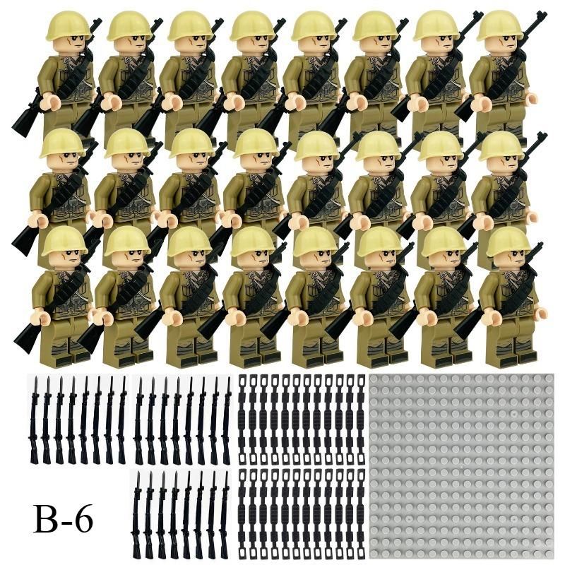 Expeditionary force police weapons field troops soldiers special police military small particle building blocks doll Boy toy