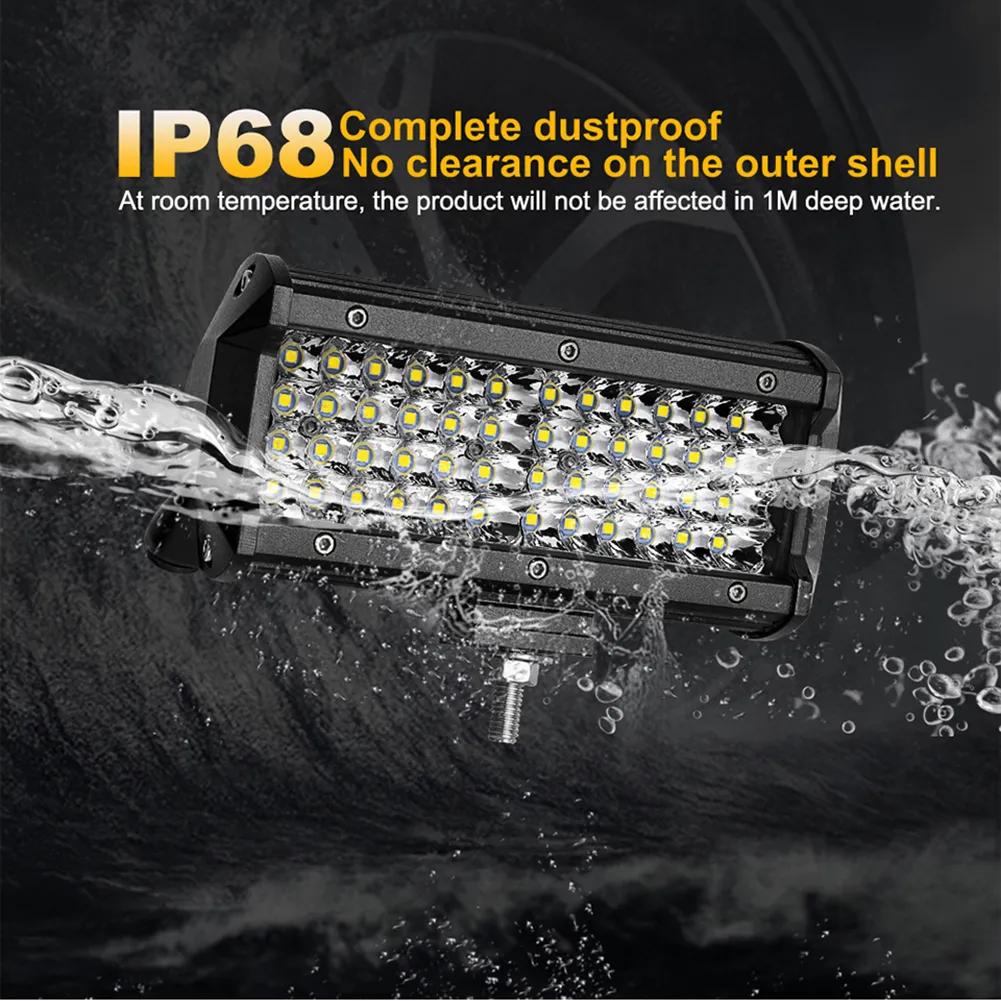 For Truck Driving Offroad Boat Car Tractor 4x4 SUV ATV 12V 24V 72W 144W Light Bar/Work Light Spotlight LED Light Bar