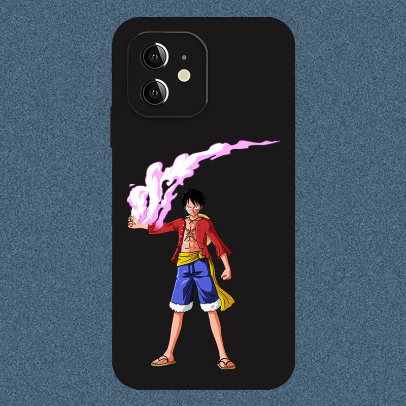 

Чехол для телефона One Piece Monkey·D·Luffy для iPhone 13 12 11 Pro Max Mini Xs X Xr 7 8 6 6s Plus Se 2020 Черная Мягкая Силиконовая Крышка iphone xs max