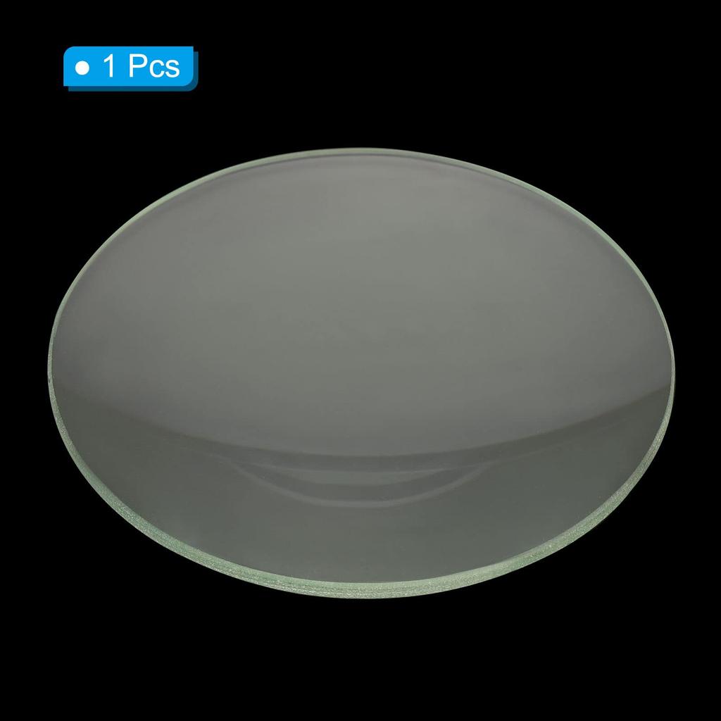 PATIKIL 1300mm Focal Length Biconvex Lens, 100mm Diameter, 11mm Height, Glass Optical Polishing, Round Edge Lens, Clear, for Physics Labs