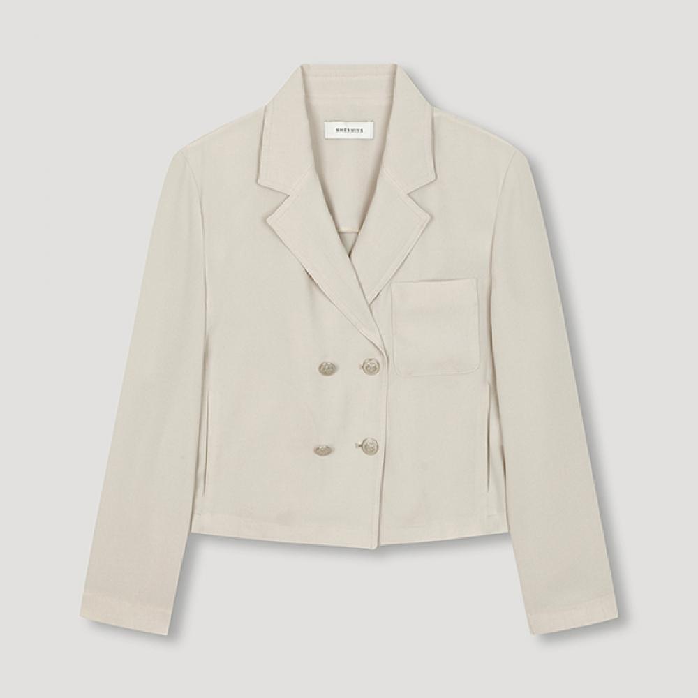 

She S miSS String Double breaSted Jacket Swwjkn22060 Lb light beige/55