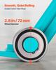 Prylever Bar, 4 T Weight Capacity, 1.4 M Carbon Steel Handle Lever Dolly, Pry Lever Bar with Wheels for Large Pallets, Heavy Items, Concrete Blocks,