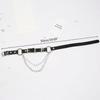 Punk Leather Waist Chain Belt Layered Ring Belly Chains Dance Body Accessories for Women and Girls