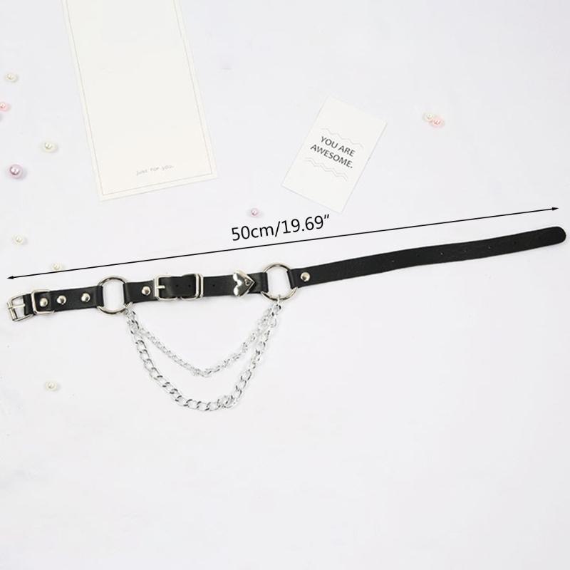 Punk Leather Waist Chain Belt Layered Ring Belly Chains Dance Body Accessories for Women and Girls