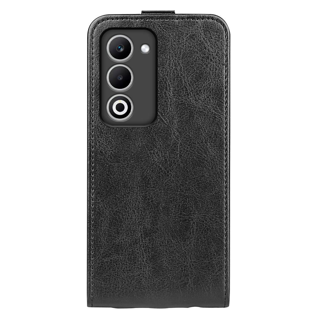 For Oppo A5 5G Case with Card Slots Vertical Flip Leather Phone Cover - Brown