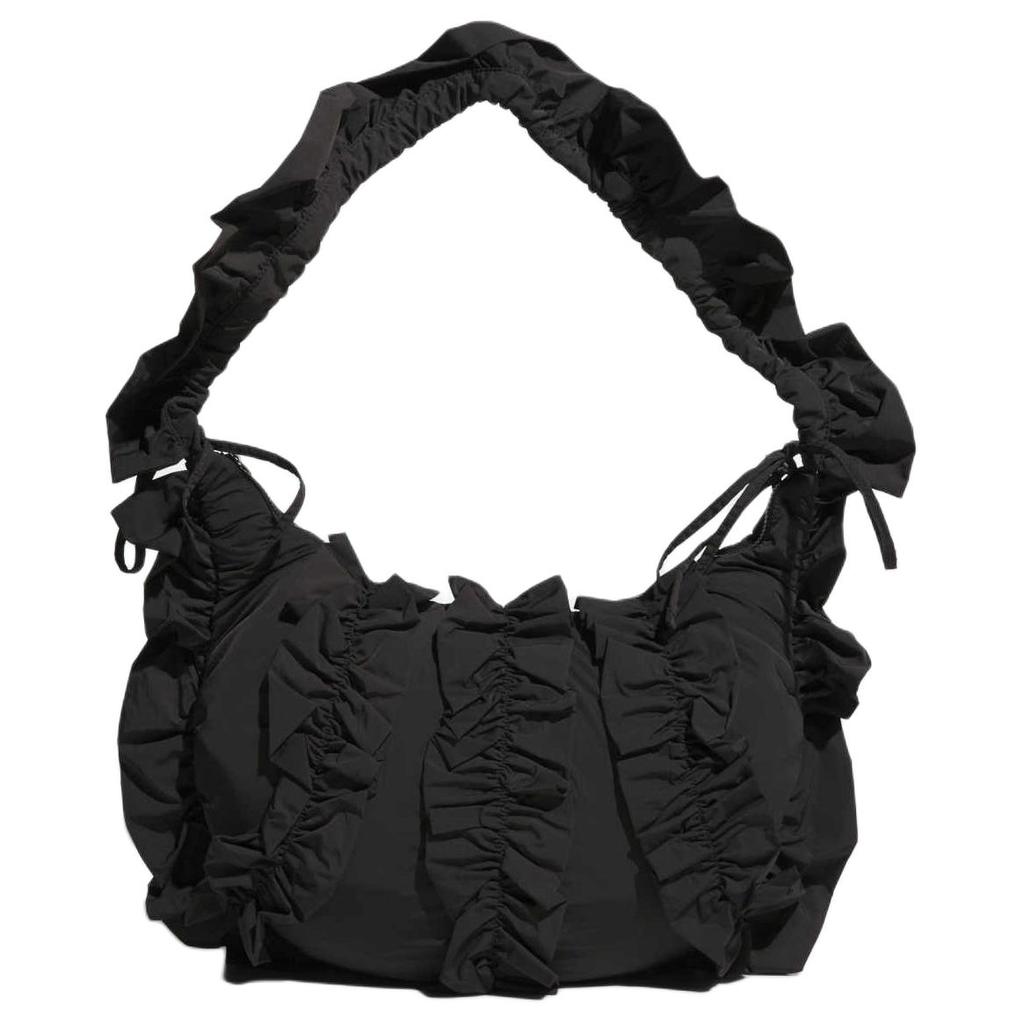 Adidas Originals RUFFLE Recycled Polyamide Handbag Large Women's Black IA8915