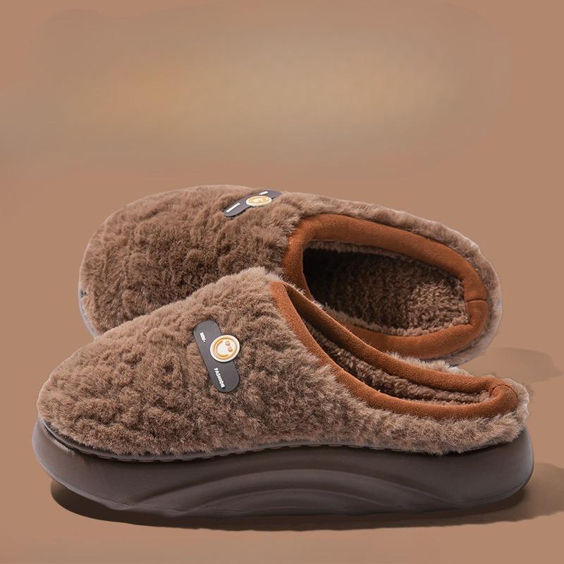 The New Home Thick-soled Anti-slip Slippers Are Fashionable, Cute and Warm Cotton Shoes