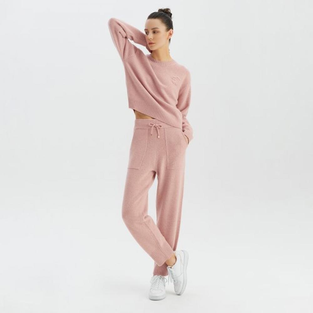 Huit Boucle Flower Knit Jogger Htwjg3l07t