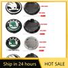 Car Sticker 2025 Hot 4pc 55mm 65mm Car Original Wheel Center Cover Hub Cap Emblem Replacement For Skoda Octavia Rapid Fabia Yeti