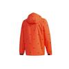 Adidas Windproof Training Sports Casual Jacket Men Outerwear Red Fluorescent FM9421