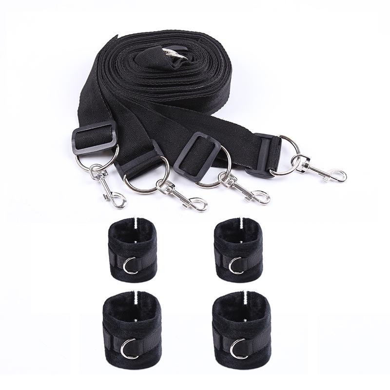 Intimate Plush Bed Restraint Straps for Couples