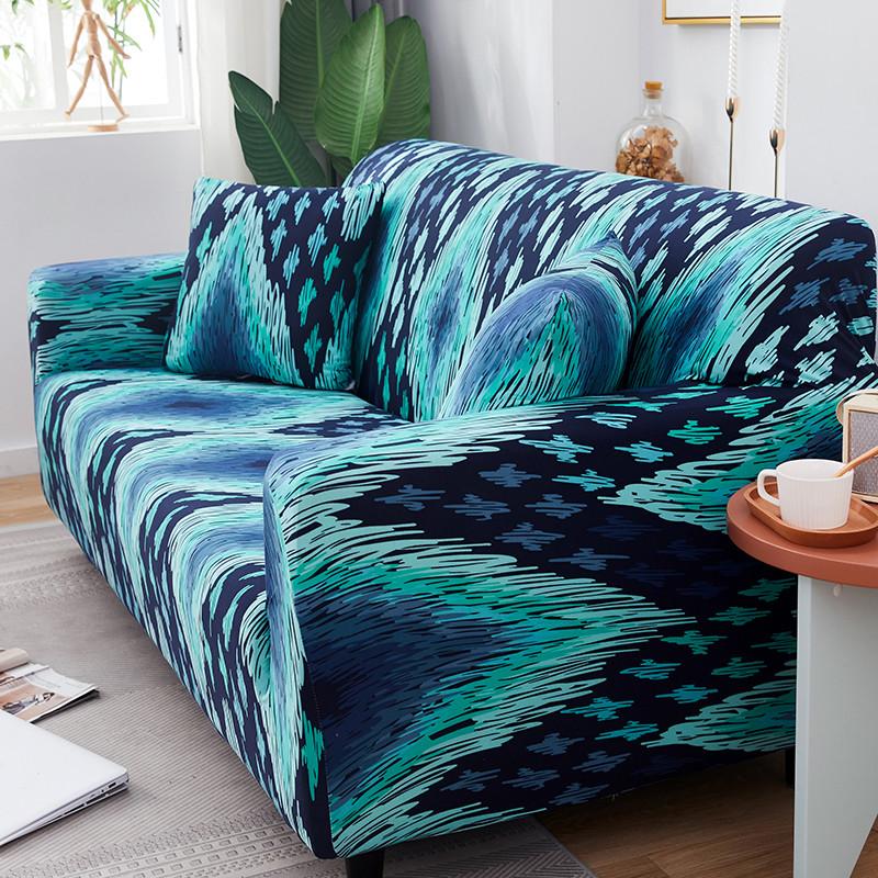 Stretch Couch Cover All-Inclusive Sofa Slipcovers For Kids Pets Washable Universal Furniture Protector With Elastic Bottom
