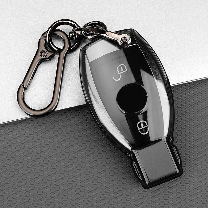 Transparent Tpu For Mercedes Benz C S Glc Eqe Eqs Class W223 X254 V297 V295 W206 S206 X206 Car Key Fob Case Cover Accessories